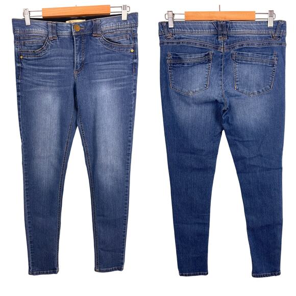 Democracy Womens 8 Ab Solution Slimming Tummy Control Stretch Casual Skinny Jean - Picture 1 of 10